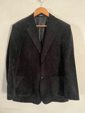 Dolce & Gabbana Black Cord Blazer
